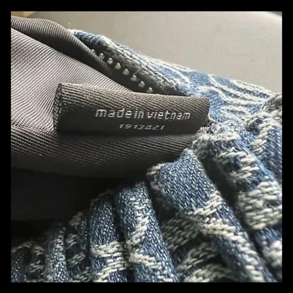 Alexander Wang Scrunchie Bag Small Denim Jacquard